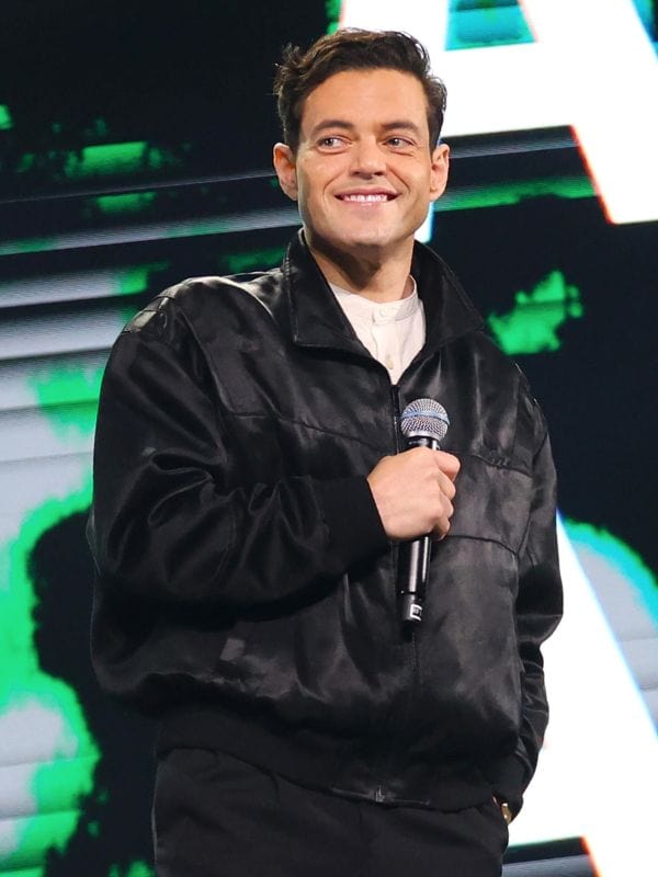 The Amateur Premiere Rami Malek Black Jacket