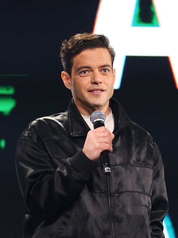 The Amateur Premiere Rami Malek Black Jacket