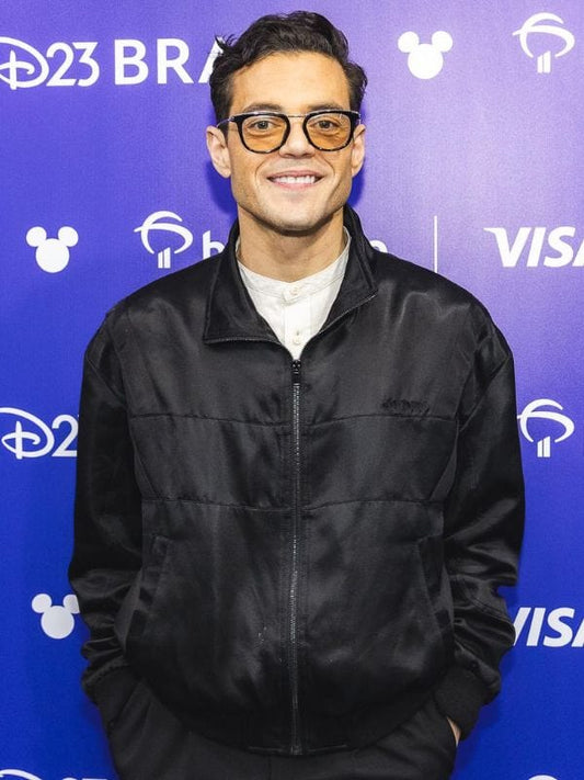 The Amateur Premiere Rami Malek Black Jacket
