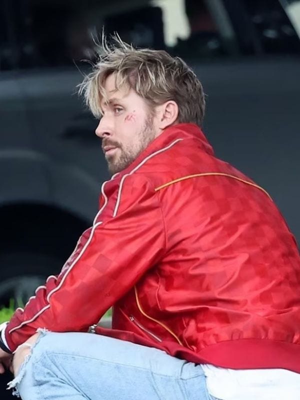 The Fall Guy Ryan Gosling Red Bomber Jacket