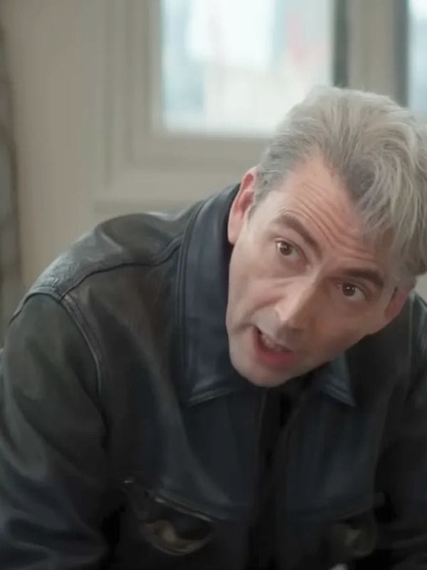 The Hack David Tennant Black Leather Jacket