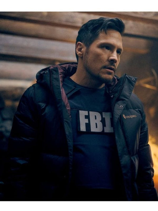 The Hunting Party S01 Nick Wechsler Puffer Jacket Black