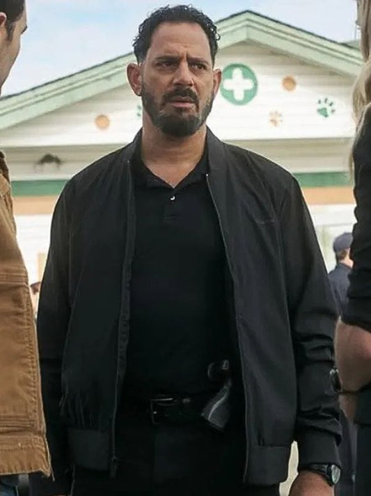 The Hunting Party S01 Patrick Sabongui Bomber Jacket Black