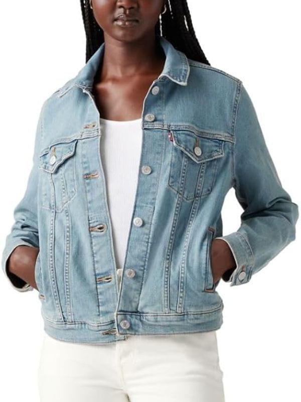 The Hunting Wives S01 Abigail Rhyne Denim Jacket Blue