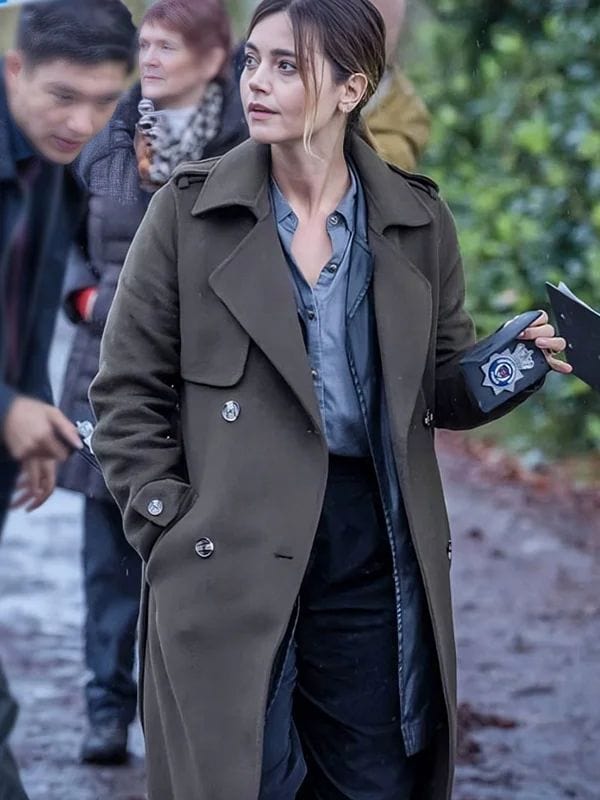 The Jetty S01 Jenna Coleman Trench Coat Ember Manning The Jetty S01 Jenna Coleman Trench Coat