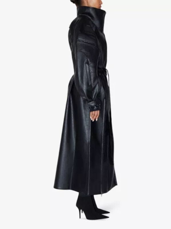 The Kardashians S05 Kris Jenner Black Trench Coat