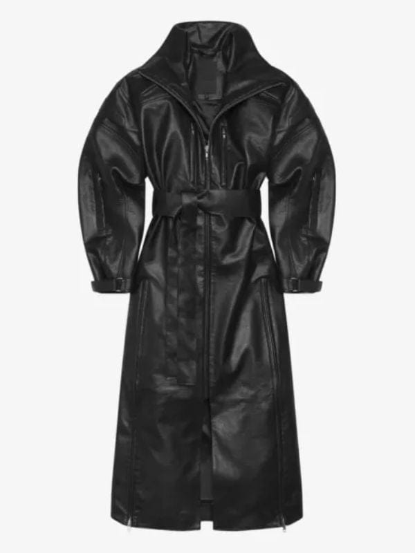 The Kardashians S05 Kris Jenner Black Trench Coat
