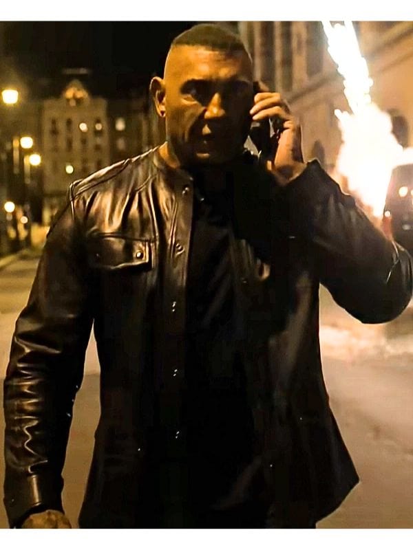 The Killers Game 2024 Dave Bautista Black Jacket