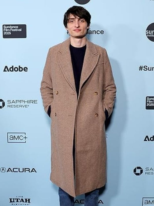 The Legend of Ochi 2025 Finn Wolfhard Beige Coat