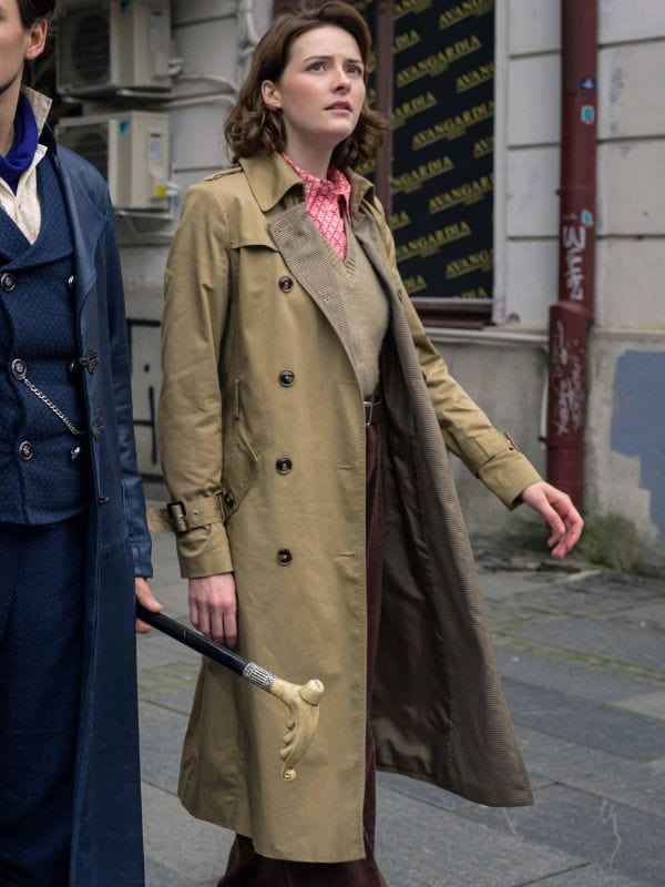The Librarians S01 Olivia Morris Beige Coat
