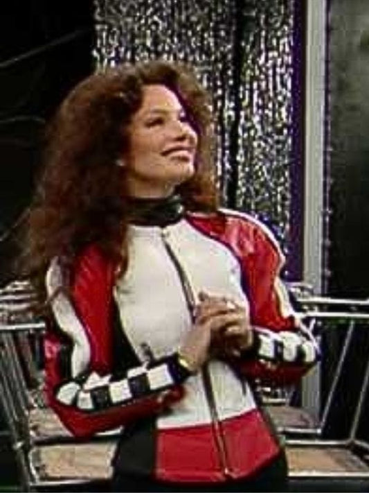 The Nanny S03 Fran Drescher Multicolor Leather Jacket