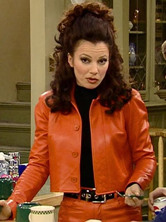 The Nanny S03 Fran Drescher Orange Jacket