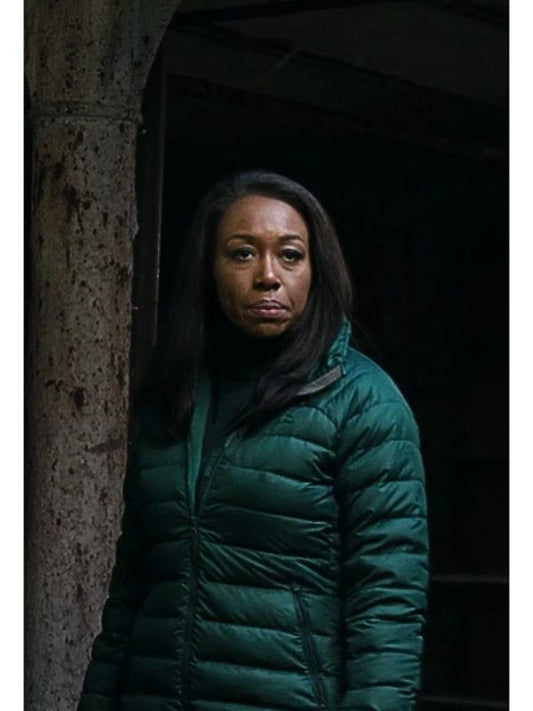 The Night Agent S02 Catherine Weaver Green Puffer Jacket