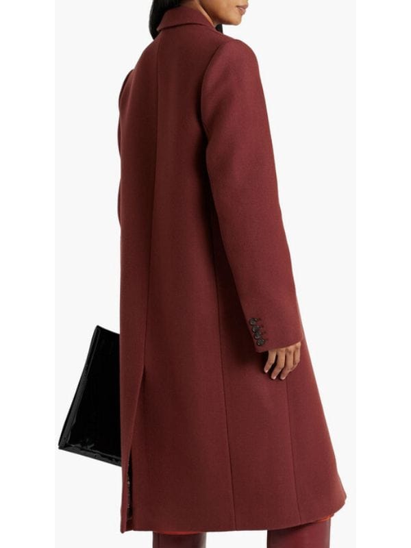The Night Agent S02 Catherine Weaver Maroon Coat