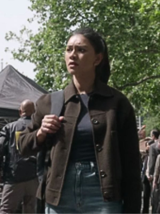 The Night Agent S02 Rose Larkin Brown Jacket
