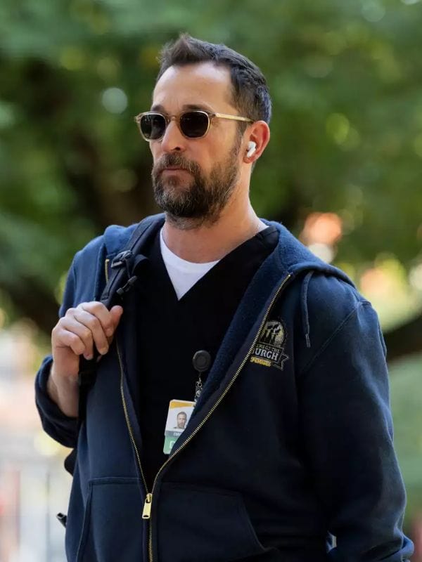 The Pitt 2025 Noah Wyle Hoodie Blue