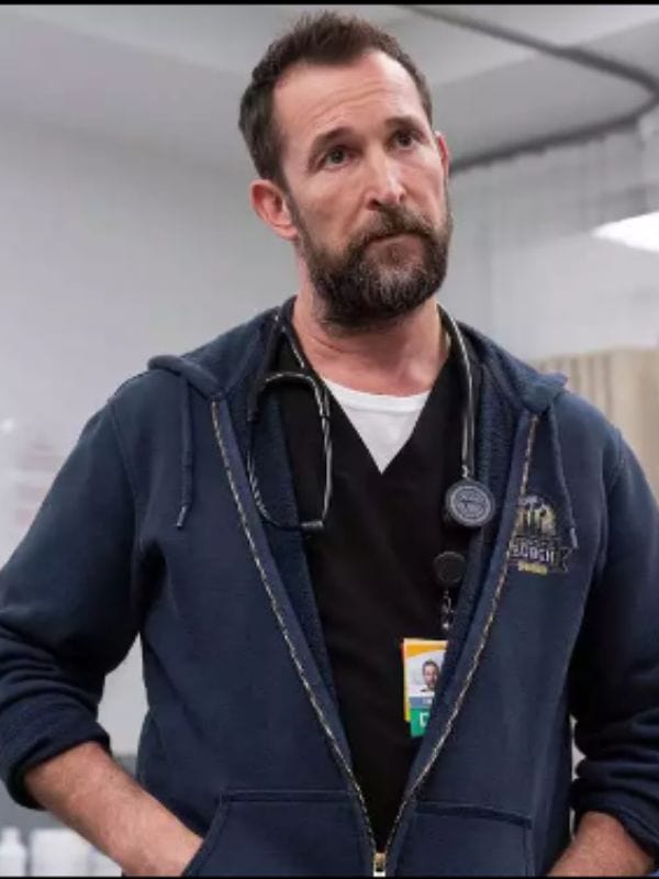 The Pitt 2025 Noah Wyle Hoodie Blue