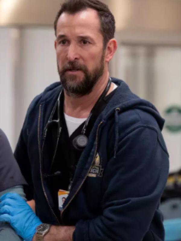 The Pitt 2025 Noah Wyle Hoodie Blue
