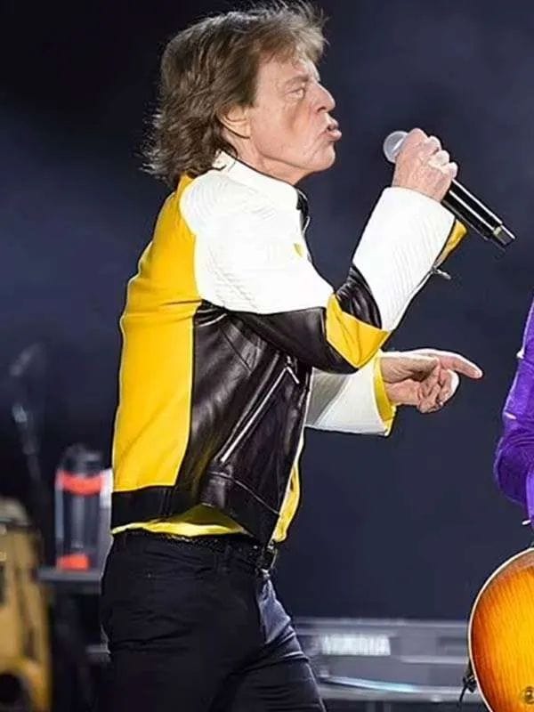 The Rolling Stones Mick Jagger Leather Jacket