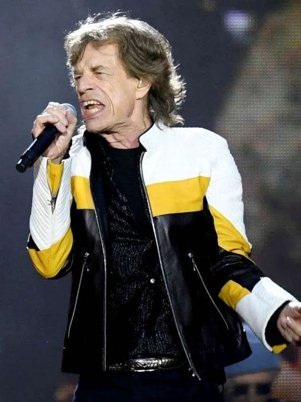 The Rolling Stones Mick Jagger Leather Jacket