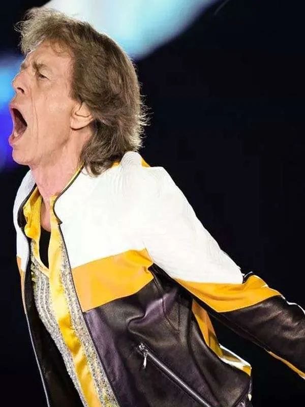 The Rolling Stones Mick Jagger Leather Jacket