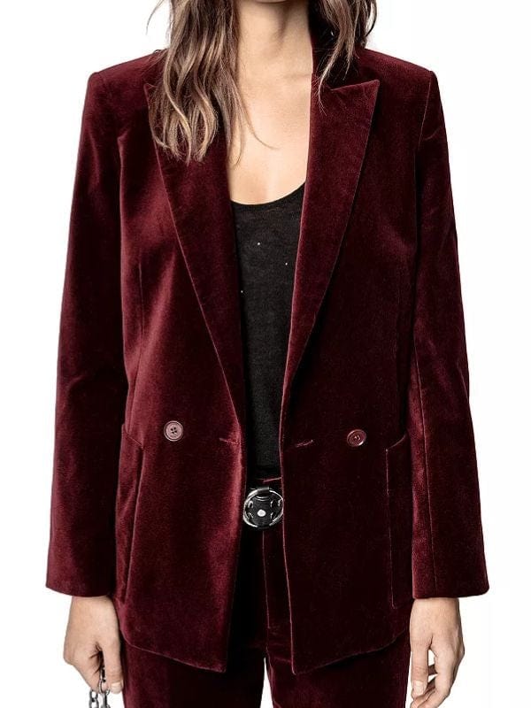 The Rookie S07 Angela Lopez Velvet Blazer