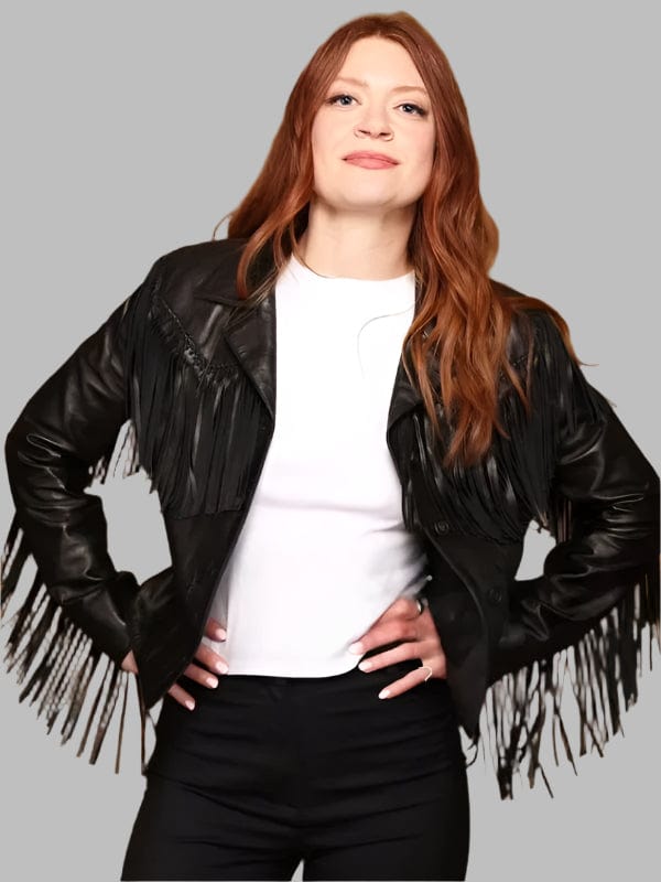 The Surrender 2025 Colby Minifie Leather Fringe Jacket