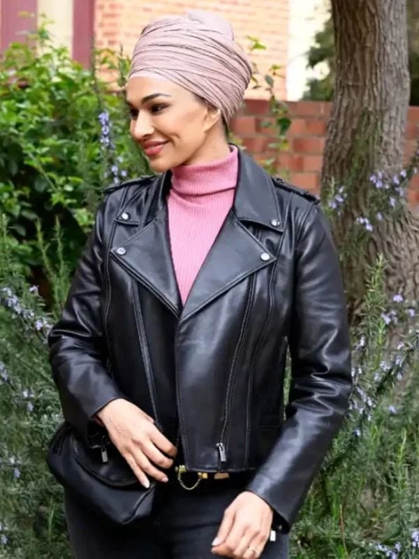 The Twelve Sharon Johal Black Leather Jacket