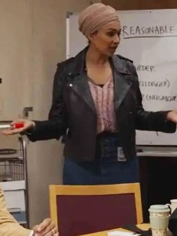 The Twelve Sharon Johal Black Leather Jacket