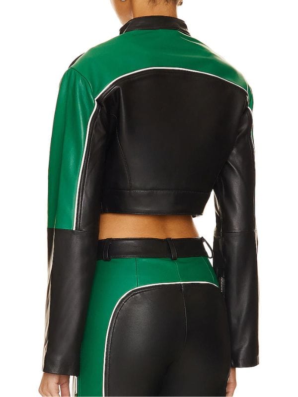The Valley S02 Michelle Lally Colorblock Leather Jacket