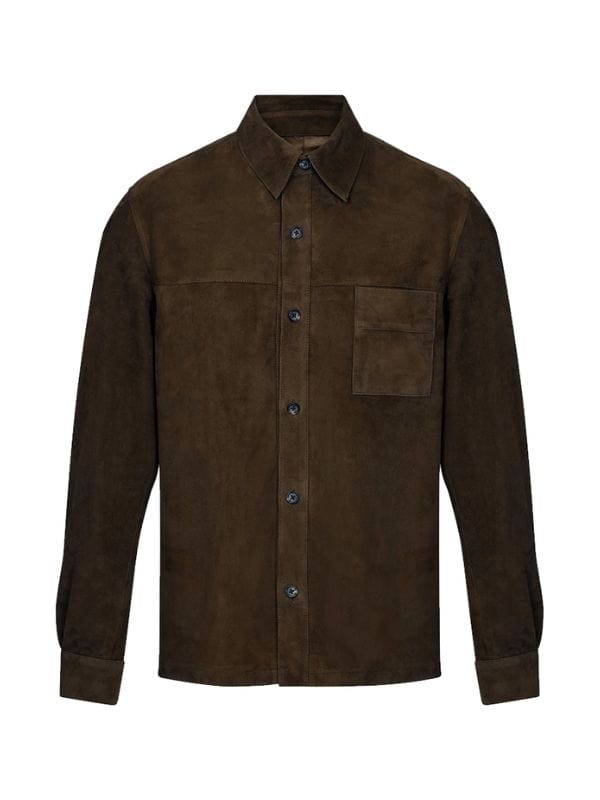 The Woman in Cabin 10 Guy Pearce Suede Jacket