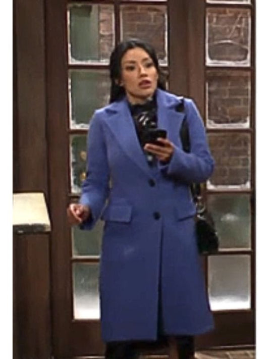 The Young and the Restless Audra Charles Blue Coat