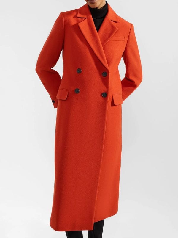 The Young and the Restless Nikki Newman Orange Coat