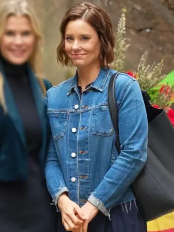 To Barcelona Forever Ashley Williams Denim Jacket Blue