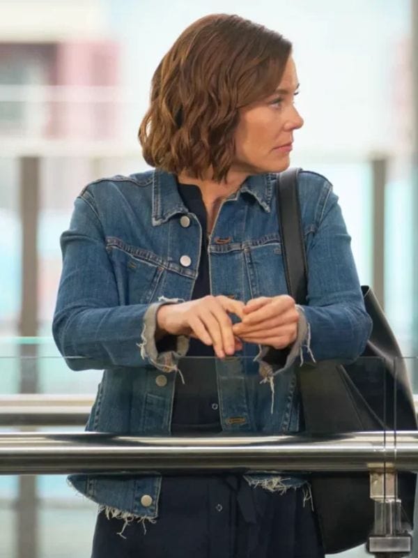 To Barcelona Forever Ashley Williams Denim Jacket Blue