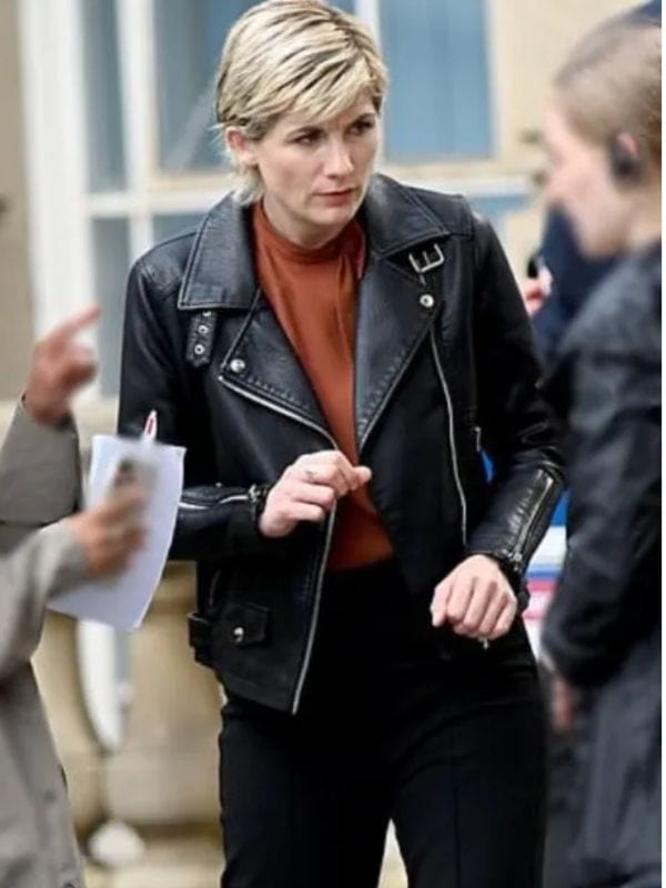 Toxic Town Jodie Whittaker Leather Jacket Black