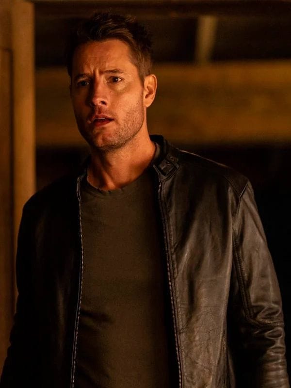 Justin Hartley Tracker Colter Shaw Black Leather Jacket