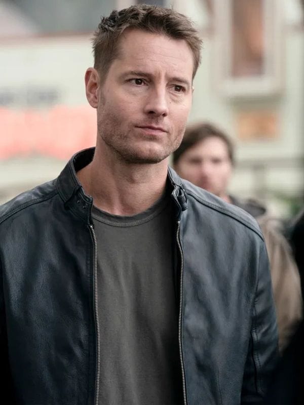 Justin Hartley Tracker Colter Shaw Black Leather Jacket