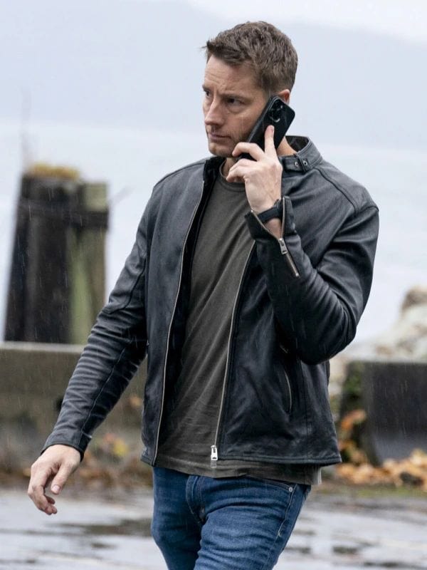 Justin Hartley Tracker Colter Shaw Black Leather Jacket