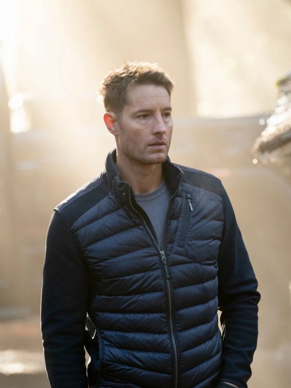 Justin Hartley Tracker Colter Shaw Black Puffer Jacket