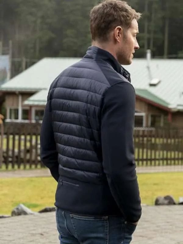 Justin Hartley Tracker Colter Shaw Black Puffer Jacket