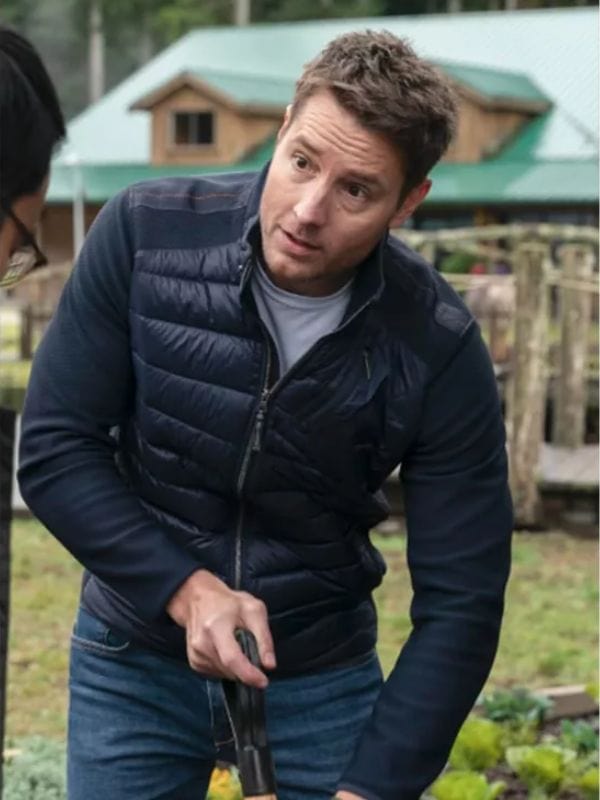 Justin Hartley Tracker Colter Shaw Black Puffer Jacket