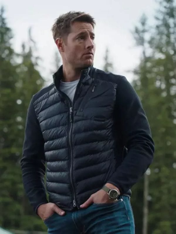 Justin Hartley Tracker Colter Shaw Black Puffer Jacket