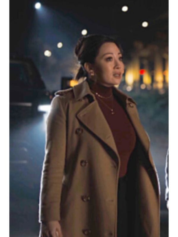 Tracker S02 Reenie Green Brown Trench Coat Tracker S02 Reenie Green Brown Trench Coat