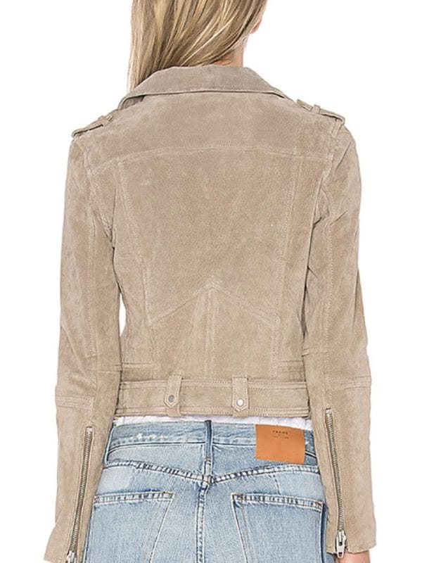 Tulsa King S03 Cleo Montague Suede Leather Jacket Beige