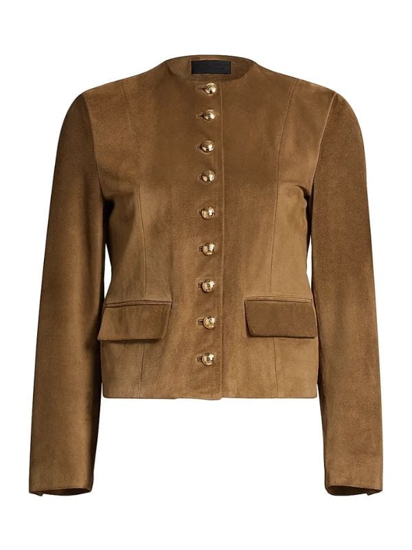 Tulsa King S03 Margaret Devereaux Brown Suede Jacket