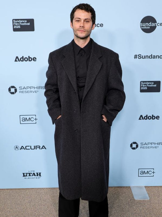 Twinless 2025 Dylan O'Brien Grey Trench Coat