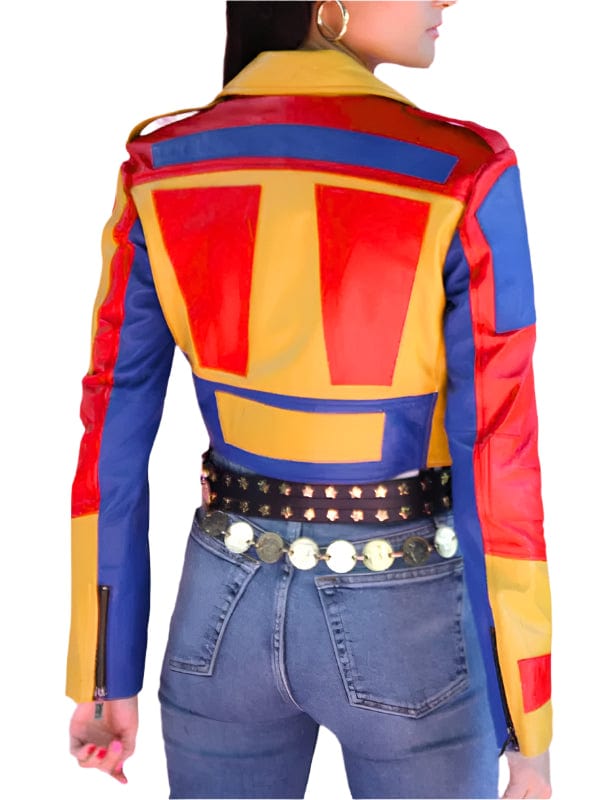 Tyla Berlin 2025 Multicolor Leather Jacket - Shop Now