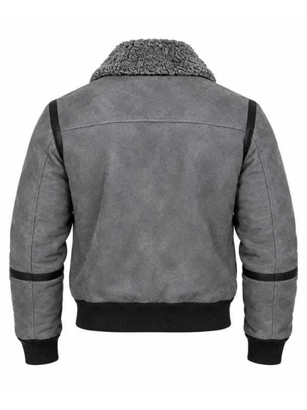 Tyson 2026 Mike Tyson Shearling Bomber Jacket