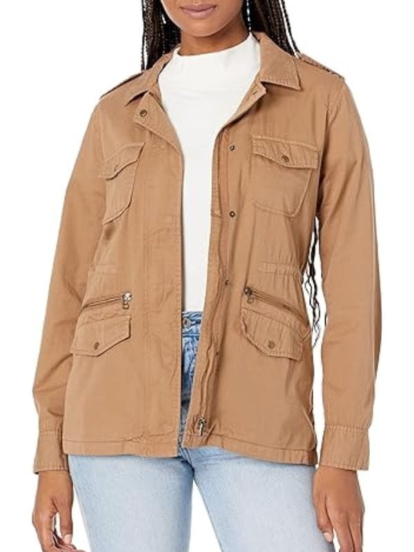 Untamed S01 Iris Quinn Utility Jacket Brown - Shop Now